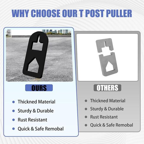 T Post Puller Fence Post Puller, Farm Equipment Tractor Accessories, Use Different Chains S Hooks Jacks Tractor Buckets from Ground (Orange) in Saudi Arabia