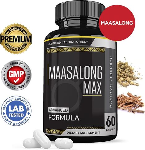 المختبرات المبررة (3 حزمة Maasalong Max 1600mg صحة الرجال Masalong Formula 180 كبسولات in Saudi Arabia