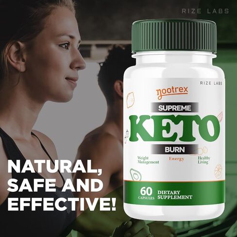 Nootrex Supreme Keto Burn Capsules ، مكمل Nootrex لفقدان الوزن المتقدم ، أقصى صيغة القوة لتحقيق أهداف لك أسرع وأسهل ، مراجعات NOO TREX (120 كبسولة) (حزمة 2) 2) in Kuwait