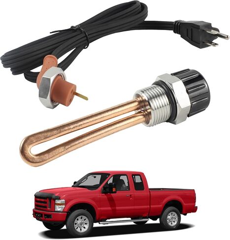 3C3Z6A051AA Engine Block Heater Kit Compatible with 2003-2010 Ford F-250 F-350 E-150 E-250 E-350 Super Duty Excursion Heating Unit with Wiring Harness Replaces 30601002 120V 1000 Watts in Saudi Arabia