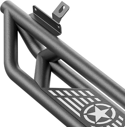 for Jeep JK Running Boards Drop Side Steps Compatible with 2007-2018 Jeep Wrangler JK 2 Doors, Heavy-Duty Steel Nerf Bars Step Plates Rock Sliders Rails (Off-Road, Black) in Kuwait