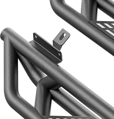 for Jeep JK Running Boards Drop Side Steps Compatible with 2007-2018 Jeep Wrangler JK 2 Doors, Heavy-Duty Steel Nerf Bars Step Plates Rock Sliders Rails (Off-Road, Black) in Kuwait