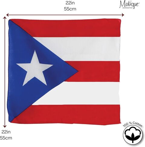 Motique Accessories Large Cotton Bandanas - Guatemala Flag Guatemalan Bandanna in Saudi Arabia