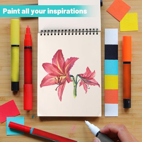 9"x12" Sketch Book, 1 Pack 100 Sheets Spiral Bound Art Sketchbook, Premium Sketch Paper, Acid Free (68lb/100gsm) Art Sketchbook Artistic Drawing Painting Writing Paper Pad in Saudi Arabia
