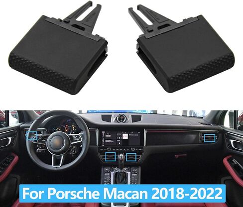 السيارة الأمامية الخلفية AC Air Vent Vent Clip Clip Clip Clip Clip Clip Clip Clip Clip ، لـ Porsche Macan 2018-2022 in Saudi Arabia