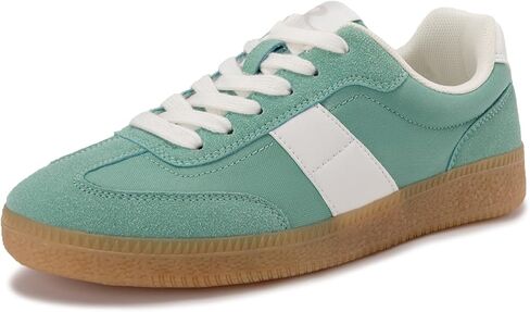 Rihero Women's Fashion Sneakers Comfortable Walking Shoes Casual Lace-Up Non Slip Sneakers in Kuwait