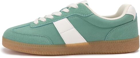 Rihero Women's Fashion Sneakers Comfortable Walking Shoes Casual Lace-Up Non Slip Sneakers in Kuwait