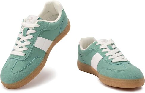 Rihero Women's Fashion Sneakers Comfortable Walking Shoes Casual Lace-Up Non Slip Sneakers in Kuwait