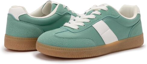 Rihero Women's Fashion Sneakers Comfortable Walking Shoes Casual Lace-Up Non Slip Sneakers in Kuwait