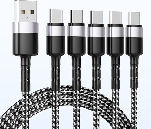 كابلات ساعة ذكية 4 في 1 لساعة Apple Watch / iPhone / Airpods، قاعدة شحن مغناطيسية مع كابل شحن متعدد iWatch بطول 6FT/1.8M مع موصلات iPhone/Type C/Micro لأجهزة الكمبيوتر المحمول/الكمبيوتر اللوحي/الهاتف in Saudi Arabia