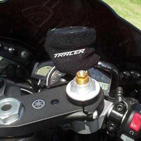 Mowok for Yamaha Tracer 9 GT Tracer7 GT TRACER 900 700 GT دراجة نارية سائل الفرامل خزان غطاء زيت (قطعة واحدة ، أسود) in Kuwait