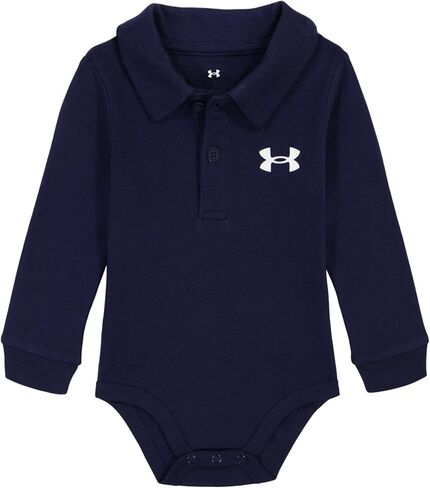 Under Armour UA LS POLO BODYSUIT, Red - Long Sleeve, 9-12 Months in Saudi Arabia