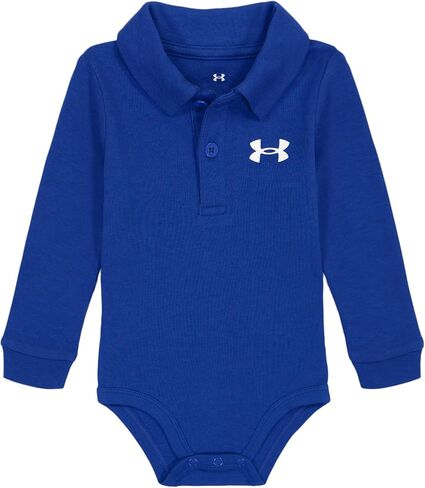Under Armour UA LS POLO BODYSUIT, Red - Long Sleeve, 9-12 Months in Saudi Arabia