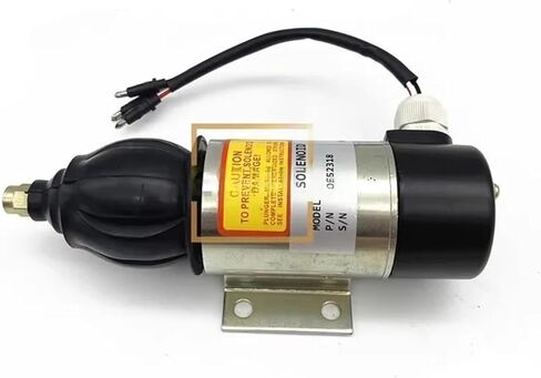D6D/D6E إيقاف المحرك وقف محرك Solenoid Switch Switch OE52318 صمام قطع الوقود للحفارة (12 فولت) in Kuwait