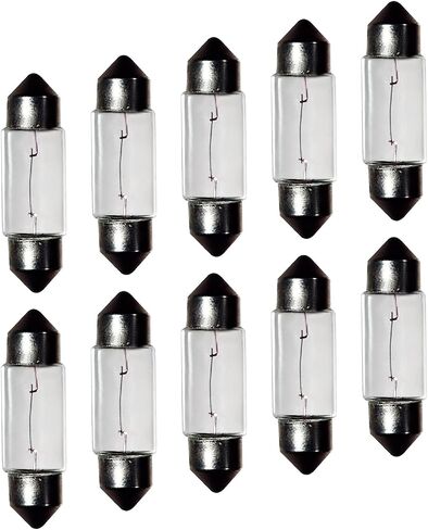 24V 5W 10 Pack Sv8.5-8 T3.25 Halogen Festoon Bulb Fits 44mm Base Sizes Direct Replacement for Car Dome Light,Trunk,Interior Bulb in Saudi Arabia