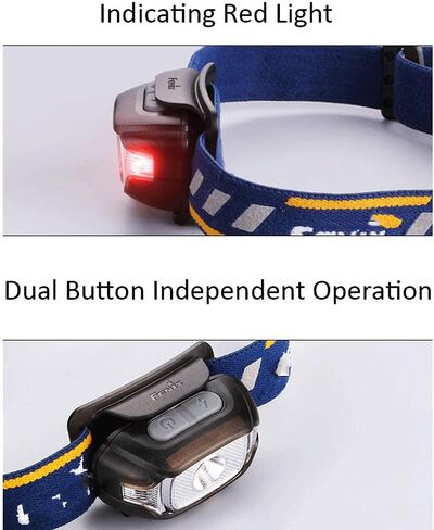 Hands-Free Flashlight, Waterproof Light Lamp Torch for Camping Fishing Hiking Night Activities in Kuwait