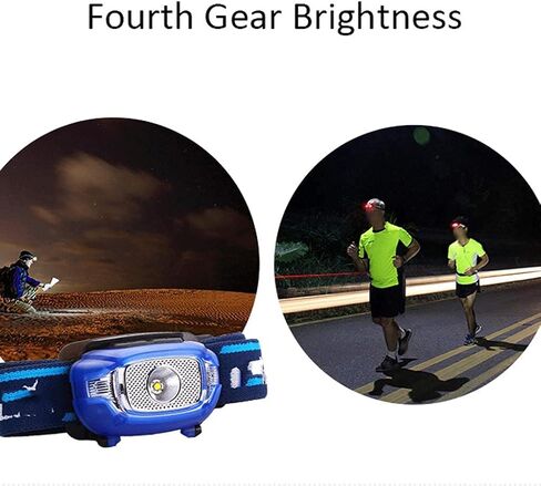 Hands-Free Flashlight, Waterproof Light Lamp Torch for Camping Fishing Hiking Night Activities in Kuwait