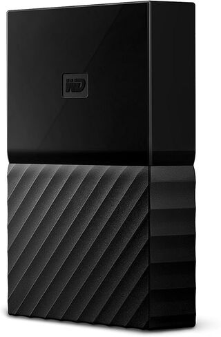 القرص الصلب الخارجي المحمول ماي باسبورت سعة 6 تيرابايت من ويسترن ديجيتال، أسود، يتضمن برنامج نسخ احتياطي مع حماية ضد برامج الفدية وحماية كلمة المرور، متوافق مع USB 3.1/USB 3.0 - WDBR9S0060BBK-WESN in Kuwait
