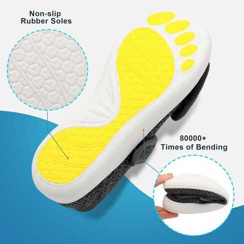JOINFREE Womens Barefoot Walking Shoes Wide Diabetic Shoes Adjustable Mary Jane Shoes Flats Arthritis Edema Casual Shoes Breathable Slip on Sneakers Indoor Outdoor in Saudi Arabia