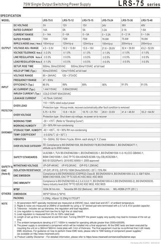 LRS-75-12 Switching Power Supply 12v 5a 5amp Power Supplies in Saudi Arabia