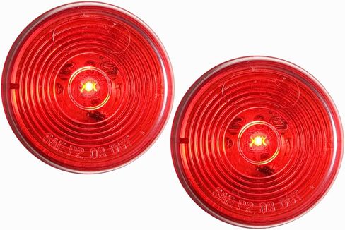 Optronics 2 Pack 2" Round Red Single (1) Diode LED Marker Light MCL56RB in Saudi Arabia