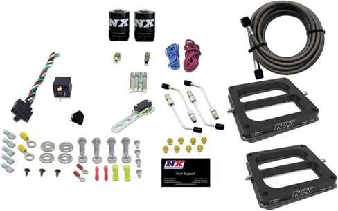 Nitrous Express - Dual Dom/Alc Nitrous Kit (100-500HP) w/o Bottle (50275-00) in Saudi Arabia