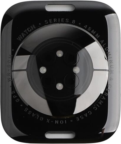New Back Cover Glass Heart Rate Part Connector +NFC Compatible with A-pple Watch Series 8 45mm (Only for GPS) with Upgraded Repair Tools Kit in Saudi Arabia