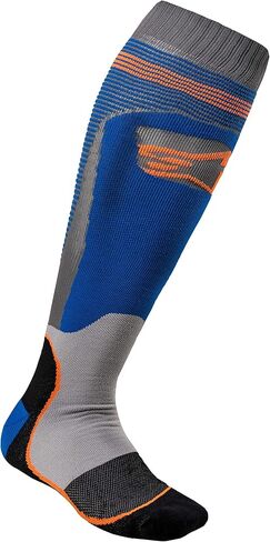 Alpinestars 4701820-7042-M MX Plus-1 Socks Blue/Orange Medium in Kuwait
