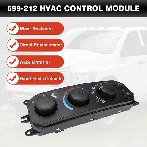 599-212 وحدة التحكم في HVAC متوافقة مع Dodge RAM 1500 2500 3500 2002-2005 ملائمة لدودج داكوتا 2001-2004 in Kuwait