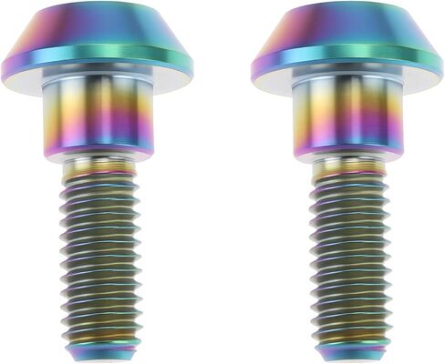 2pcs M6x15mm Titanium Alloy Seat Bolt Replacement 92153-0489 Compatible with Kawasaki ZX10R 2006-2010 (Silver) in Saudi Arabia