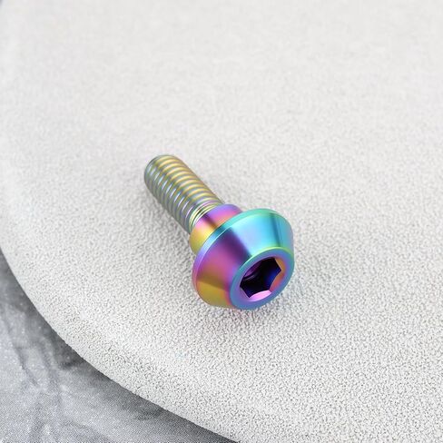 2pcs M6x15mm Titanium Alloy Seat Bolt Replacement 92153-0489 Compatible with Kawasaki ZX10R 2006-2010 (Silver) in Saudi Arabia