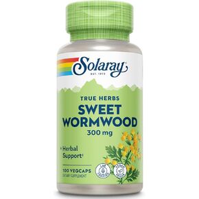 Solaray Sweet Wormwood Aerial ، Cap Veg (BTL-Plastic) 300mg 100ct in Kuwait