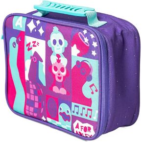 A for Adley Lunchbox. يضم أصدقاء قوس قزح نيون في Adley على صندوق الغداء المطبوع من قوس قزح Zebra (أرجواني) in Kuwait