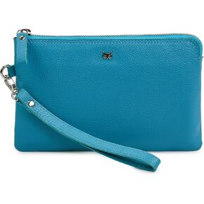 محفظة معصم للنساء المحفظة والجلد الحقيقي لعملات مفاتيح المحمول مع فتحات بطاقة الائتمان في صندوق الهدايا (جمشت نابا) in Kuwait