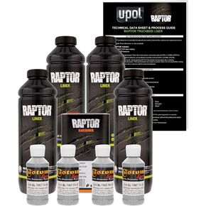 U-POL Raptor Dove Gray Urethane Spray-On Truck Bed Liner & Texture Coating, 4 Liters in Saudi Arabia