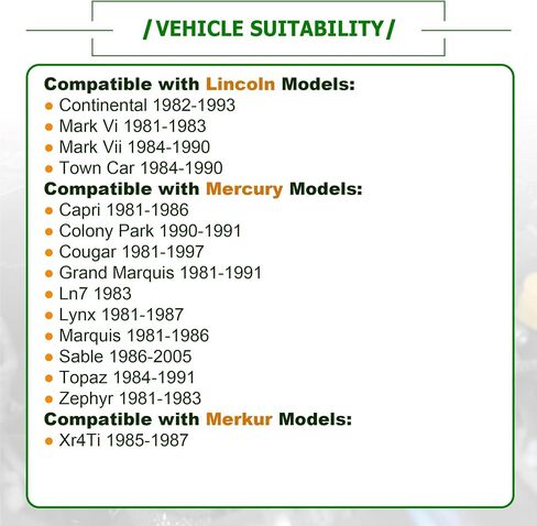 Partsflow 82582 CAPS Power Cuding متوافقة مع Ford 1978-2008 Lincoln 1981-1993 Mercury 1981-2005 in Kuwait
