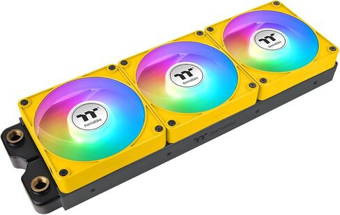 Thermaltake CT140 EX ARGB PC Cooling Fan Hydrangea Blue 3-Fan Pack, Magnetic Connection, 5V Motherboard Sync, 16.8 Million Colors 9 Addressable LEDs, 140 mm Case/Radiator Fan, CL-F197-PL14BU-A in Saudi Arabia