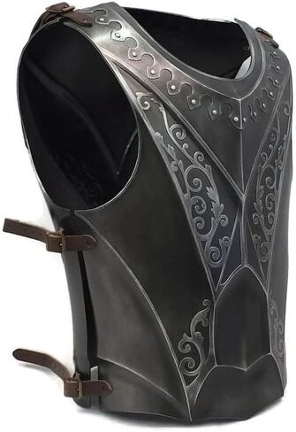 SX Nautical Instruments Cosplay Armour, Medieval, Knight, Paladin Breastplate and Backplate for Halloween Black Antique, ADULT in Saudi Arabia