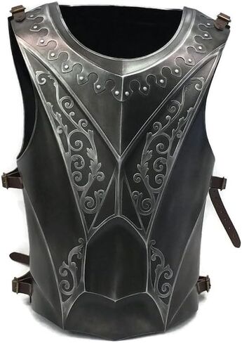 SX Nautical Instruments Cosplay Armour, Medieval, Knight, Paladin Breastplate and Backplate for Halloween Black Antique, ADULT in Saudi Arabia