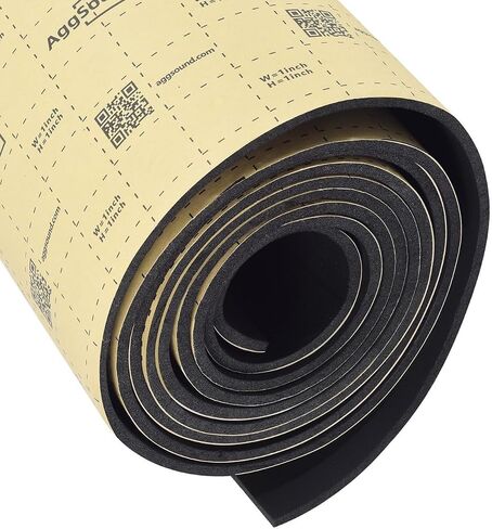 Roll Pack Sound Deadener for Cars-Auto Closed Cell Foam Noise Deadening Material-Heat Shield Insulation Dampening Mat, 157mil 6sqft in Kuwait