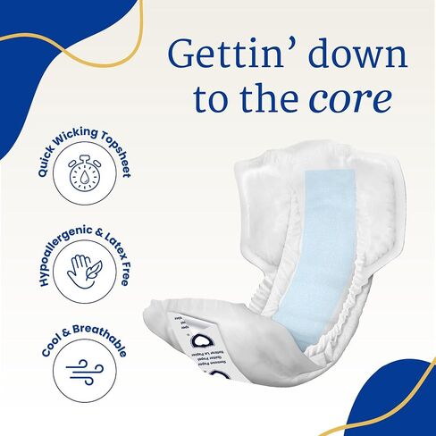 NorthShore DynaDry Supreme Liners Incontinence for Women and Men, Large, Pack/20 in Saudi Arabia