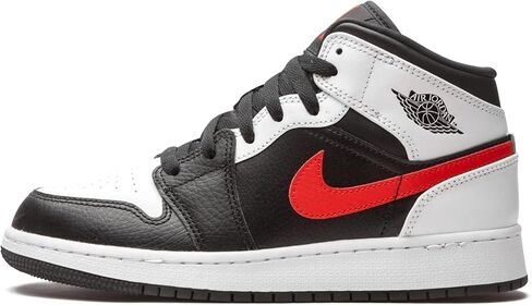 Jordan Boy's Air Jordan 1 Mid SE (Big Kid) Black/White/Infrared 23 5.5 Big Kid M in Kuwait