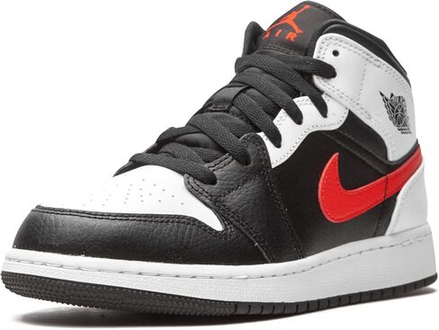 Jordan Boy's Air Jordan 1 Mid SE (Big Kid) Black/White/Infrared 23 5.5 Big Kid M in Kuwait