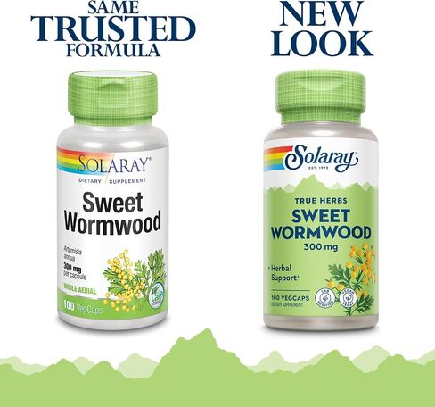 SOLARAY Sweet Wormwood Aerial, Veg Cap (Btl-Plastic) 300mg 100ct in Saudi Arabia