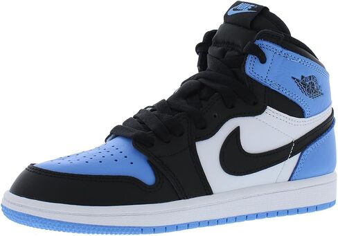 حذاء Jordan Boy's Air Jordan 1 Mid SE (للأطفال الكبار) أسود/أبيض/الأشعة تحت الحمراء 23 5.5 طفل كبير M in Saudi Arabia