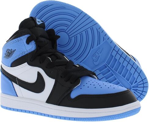 حذاء Jordan Boy's Air Jordan 1 Mid SE (للأطفال الكبار) أسود/أبيض/الأشعة تحت الحمراء 23 5.5 طفل كبير M in Saudi Arabia
