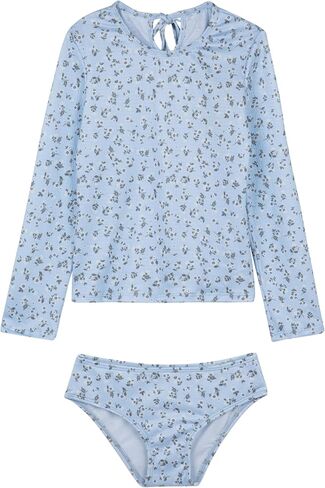 Gottex Kids Ditsy Dream Long Sleeve Rash Guard Set Swimwear Chlorine Fade Resistant and Built-in UPF UV 50+ Protection in Saudi Arabia