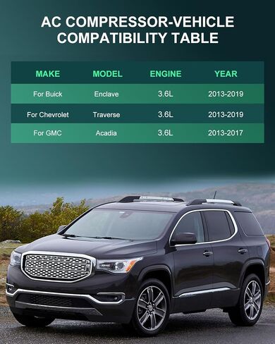 SCITOO AC Compressor CO 30019C 2013-2019 لـ Buick Enclave 3.6L in Kuwait
