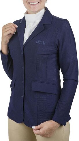 Equine Couture Women EquiVent 4-Snap Button Lite Show Coat in Kuwait