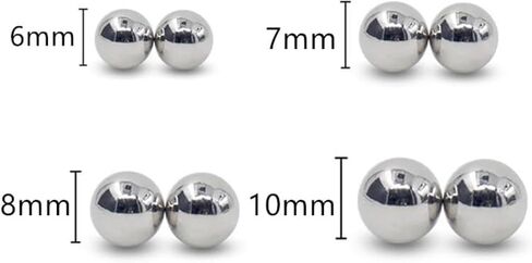 Non-Piercing Nipple Rings, Fake Nipple Bar Orb, False Breast Clamps for Women Non-Piercing Metal Stimulator Nipples Clips 4PCS in Saudi Arabia